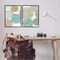 Stupell Industries Textured Layered Aqua Circles 2 pc Framed Giclee Wall Art Set Design by Flora Kouta